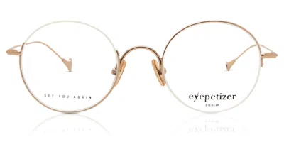 Eyepetizer Tondo Men's Glasses, Rose-gold, Size 48