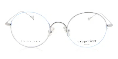Eyepetizer Tondo Men's Glasses, Silver, Size 48