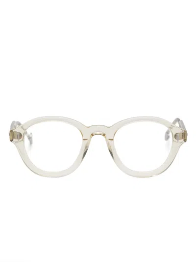 Eyepetizer Translucent Round-frame Glasses In White