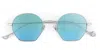 Eyepetizer Triomphe C.1-43f Men's Sunglasses Silver Size 49 In Metallic