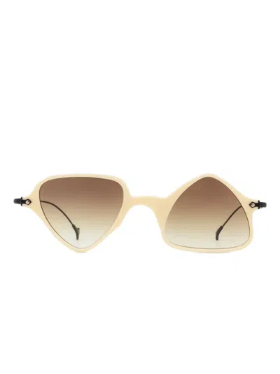 Eyepetizer Twiggy Geometric-frame Sunglasses In Neutral