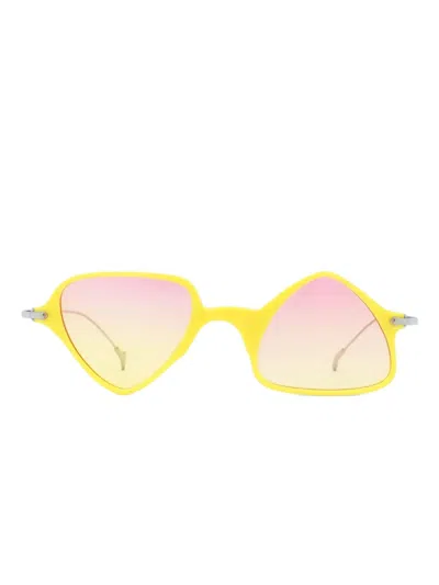 Eyepetizer Twiggy Geometric-frame Sunglasses In Yellow