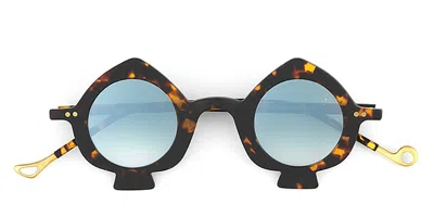 Eyepetizer Ventidue C.i-25f Men's Sunglasses Tortoiseshell Size 48 In Brown