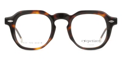 Eyepetizer Vittorio Men's Glasses, Tortoiseshell, Size 47 In Brown