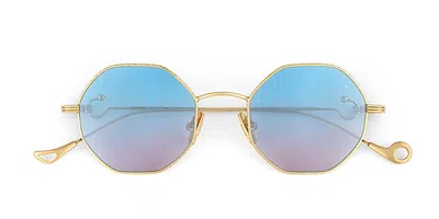 Eyepetizer Voyage C.4-42f Men's Sunglasses Gold Size 47