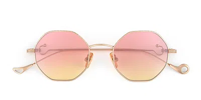 Eyepetizer Voyage C.9-22f Men's Sunglasses Gold Size 47