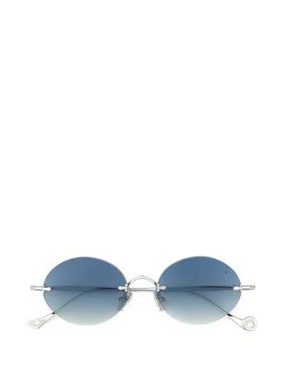Eyepetizer Wilmot Rimless Round-frame Sunglasses In Silver