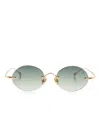Eyepetizer Wilmot Sunglasses In Gold