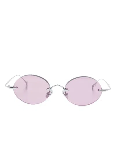 Eyepetizer Wilmot Sunglasses In Metallic