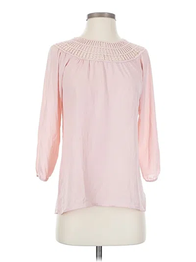 Pre-owned Eyeshadow 3/4 Sleeve Blouse In Pink