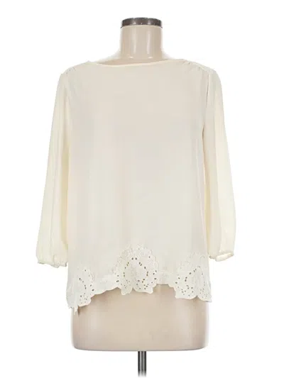 Pre-owned Eyeshadow 3/4 Sleeve Blouse In White