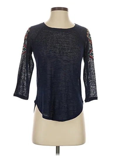 Pre-owned Eyeshadow 3/4 Sleeve T-shirt In Blue