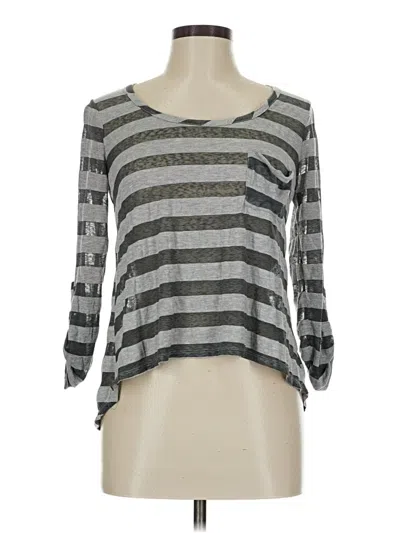 Pre-owned Eyeshadow 3/4 Sleeve T-shirt In Gray