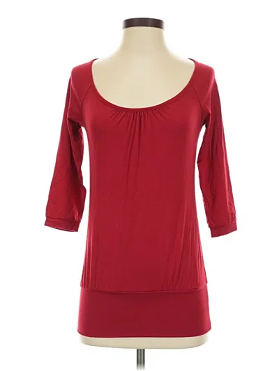 Pre-owned Eyeshadow 3/4 Sleeve T-shirt In Red