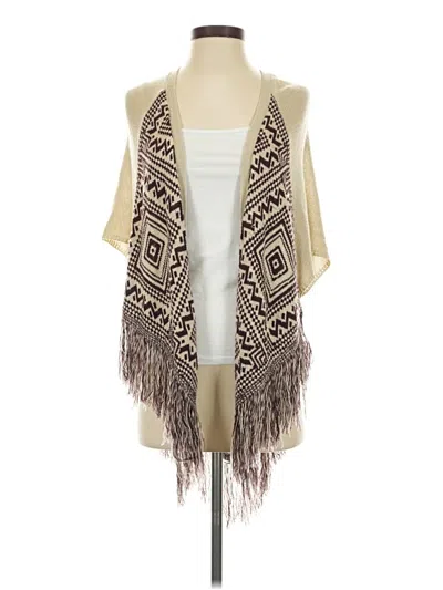 Pre-owned Eyeshadow Cardigan Sweater In Tan