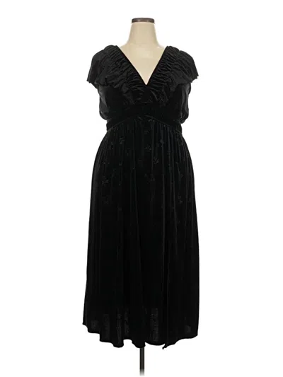 Pre-owned Eyeshadow Casual Dress In Black
