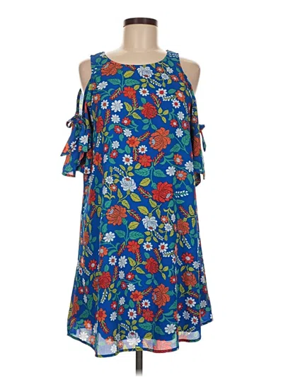 Pre-owned Eyeshadow Casual Dress In Blue