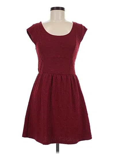 Pre-owned Eyeshadow Casual Dress In Burgundy