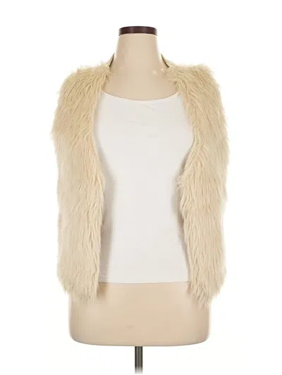 Pre-owned Eyeshadow Faux Fur Vest In White