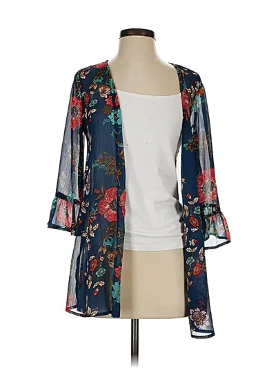Pre-owned Eyeshadow Kimono In Blue