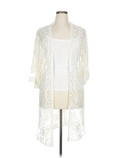 Pre-owned Eyeshadow Kimono In White