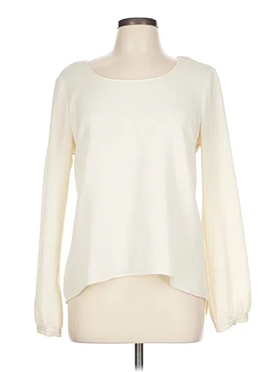 Pre-owned Eyeshadow Long Sleeve Top Ivory Boatneck Tops In White