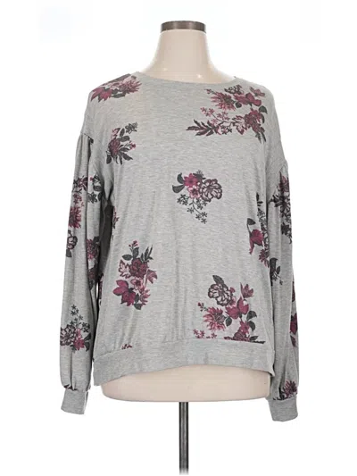 Pre-owned Eyeshadow Long Sleeve T-shirt In Gray