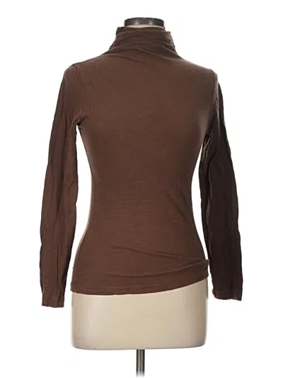 Pre-owned Eyeshadow Long Sleeve Turtleneck In Brown