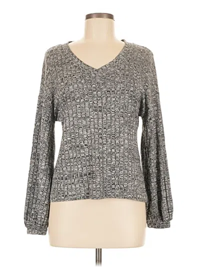 Pre-owned Eyeshadow Pullover Sweater In Gray