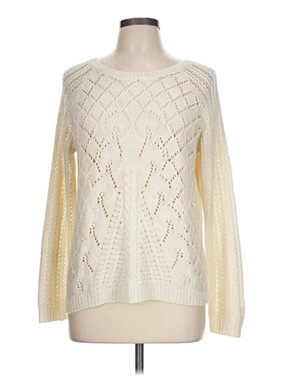 Pre-owned Eyeshadow Pullover Sweater In Ivory