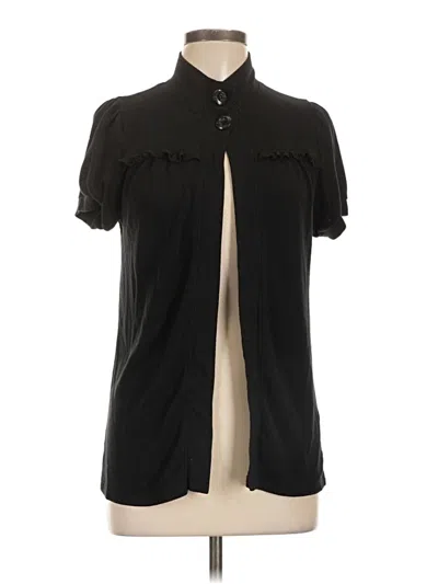 Pre-owned Eyeshadow Short Sleeve Blouse In Black
