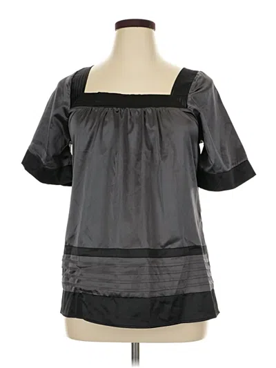 Pre-owned Eyeshadow Short Sleeve Blouse In Black
