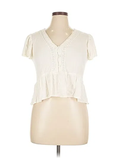 Pre-owned Eyeshadow Short Sleeve T-shirt In White