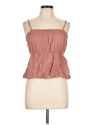 Pre-owned Eyeshadow Sleeveless Blouse In Brown