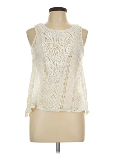 Pre-owned Eyeshadow Sleeveless Blouse In Ivory