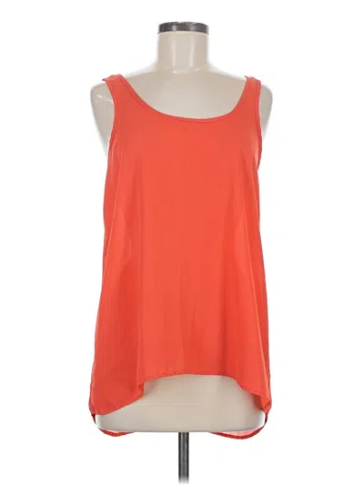 Pre-owned Eyeshadow Sleeveless Top Orange Scoop Neck Tops