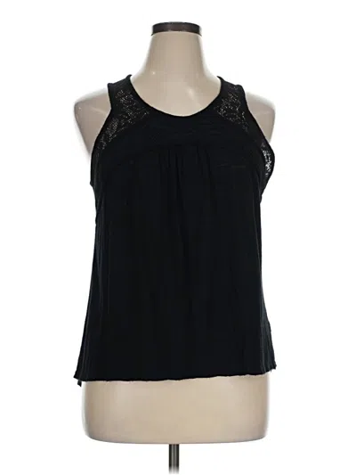 Pre-owned Eyeshadow Tank Top Black Halter Neckline Tops