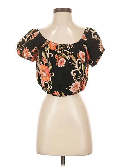 Pre-owned Eyeshadow Tube Top Black Strapless Neckline Tops