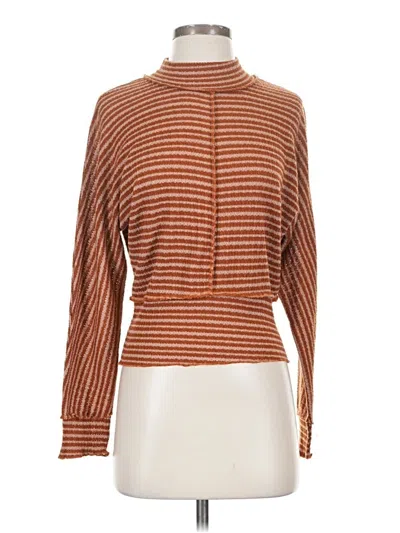Pre-owned Eyeshadow Turtleneck Sweater In Brown