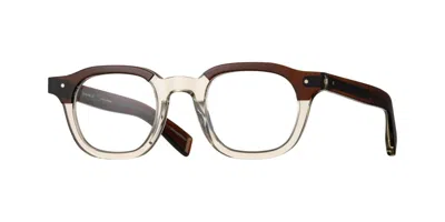 Eyevan 363re 353 Men's Glasses Brown Size 47 - Free Lenses - Blue Light Block Available In Black