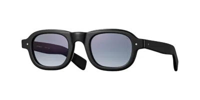 Eyevan 370e 100 Occhiali Da Sole Neri Per Uomo In Black