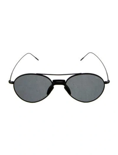 Pre-owned Eyevan 7285 Aviator Tinted Sunglasses W/ Tags In Black