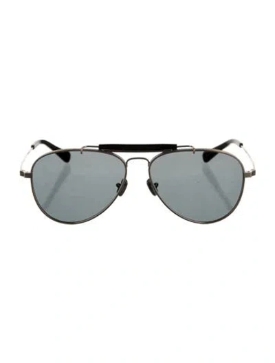 Pre-owned Eyevan 7285 Aviator Tinted Sunglasses W/ Tags In Grey