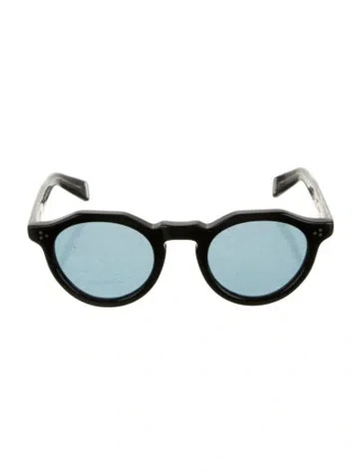 Pre-owned Eyevan 7285 Round Tinted Sunglasses W/ Tags In Black