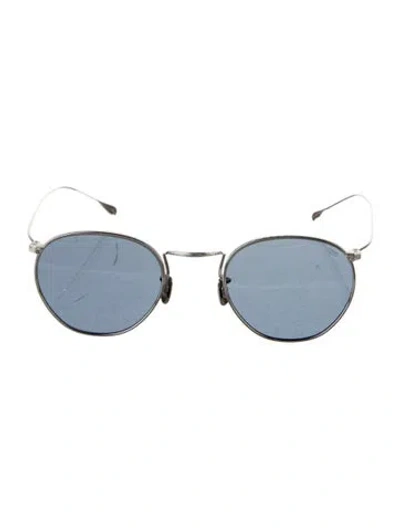 Pre-owned Eyevan 7285 Round Tinted Sunglasses W/ Tags In Silver