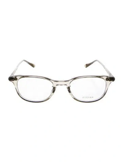 Pre-owned Eyevan 7285 Square Eyeglasses In Clear