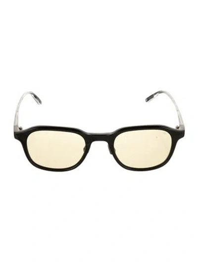 Pre-owned Eyevan 7285 Square Tinted Sunglasses In Black
