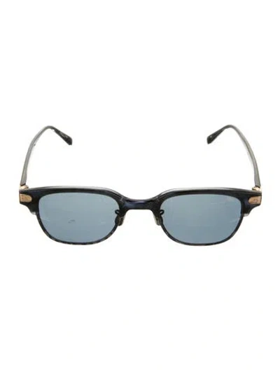 Pre-owned Eyevan 7285 Wayfarer Tinted Sunglasses In Blue