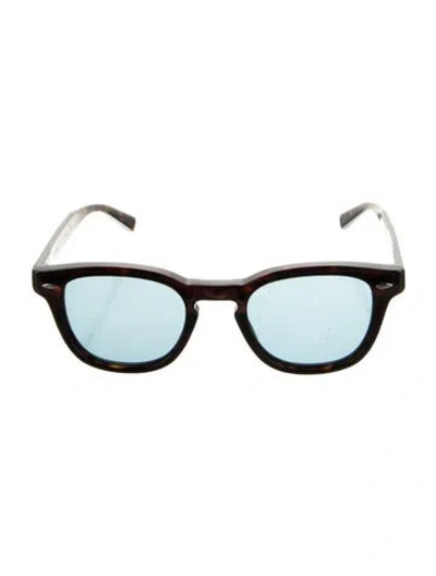 Pre-owned Eyevan 7285 Wayfarer Tinted Sunglasses W/ Tags In Brown