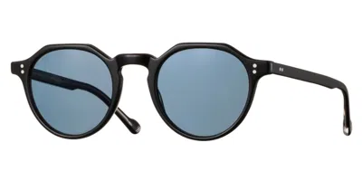 Eyevan Attache-e Sun Pbk-blu Men's Sunglasses Black Size 47